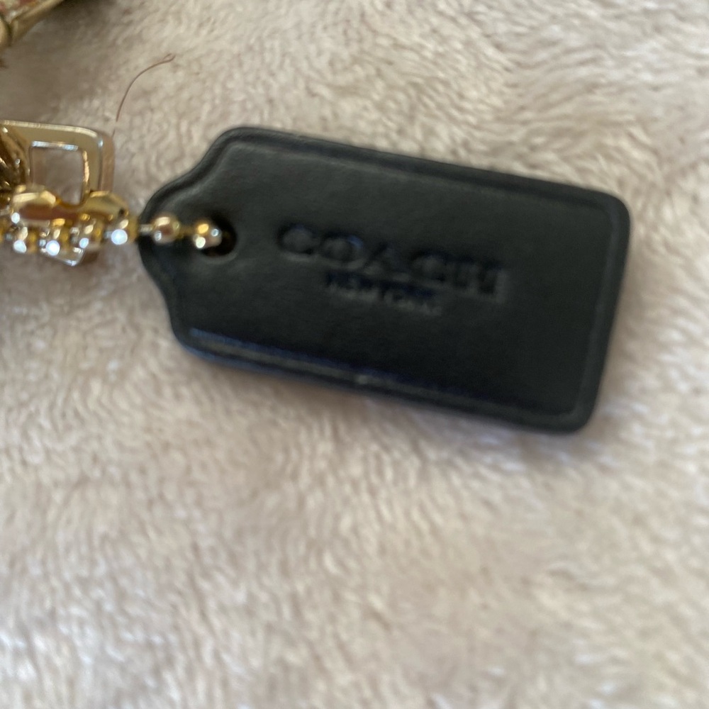 COACH Embossed Leather Double Zip Clutch/Wristlet - Picture 8 of 9